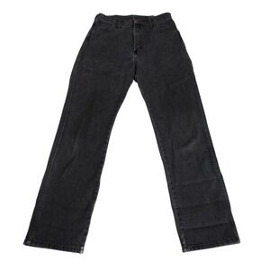 Vintage Wrangler Womens Black Denim Bootcut Jeans Made‎ in USA 11x32